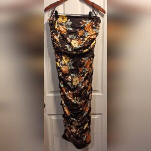Veronica Beard Chocolate Strapless Dress Size Small